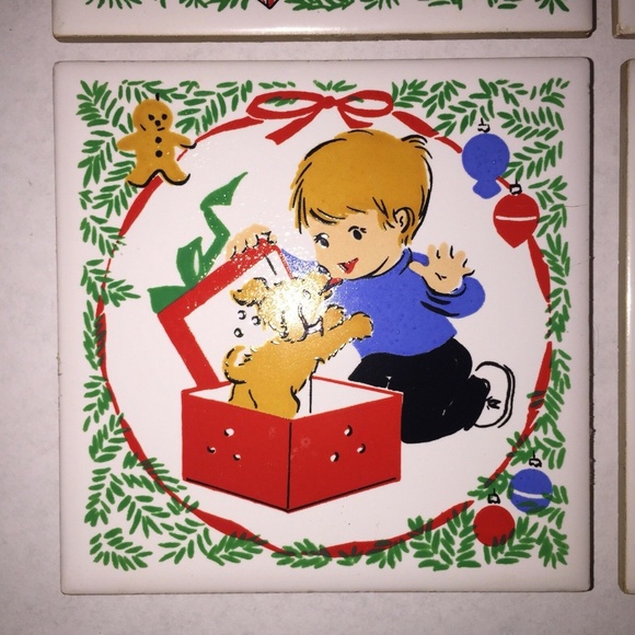 4 Jasco ceramic coaster vintage - Picture 3 of 8